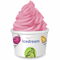 Клубничное мягкое мороженое Icedream сухая смесь для приготовления
